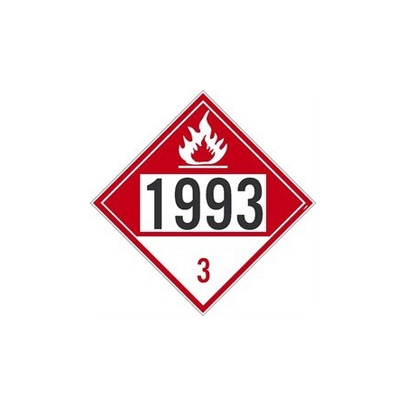 PLACARD, FLAMMABLE 1993 3,